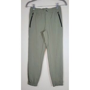 Columbia Kids Hiking Pants Olive Green Stretch Zip Pockets Size M